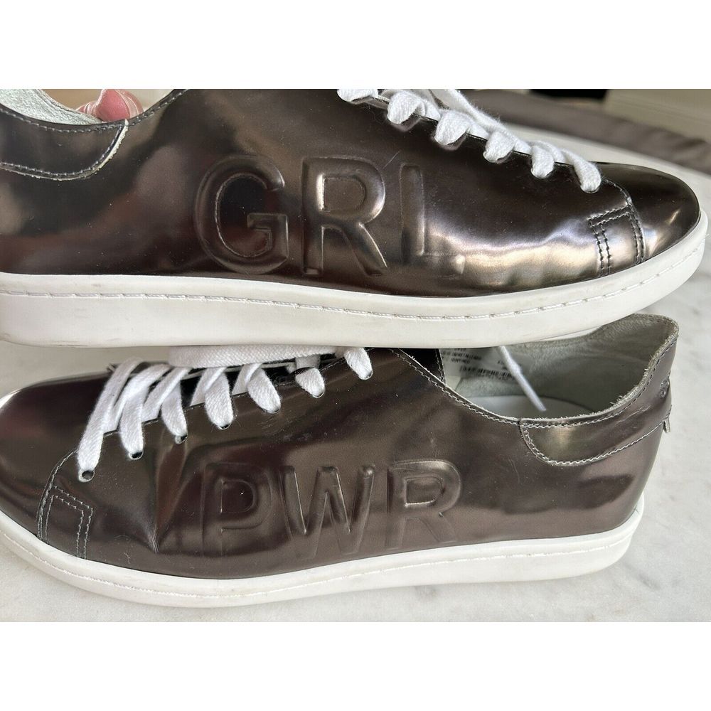 Schutz GIRL‎ POWER Copper Metallic Sneakers Women's 8 NORDSTROM $138 Rare